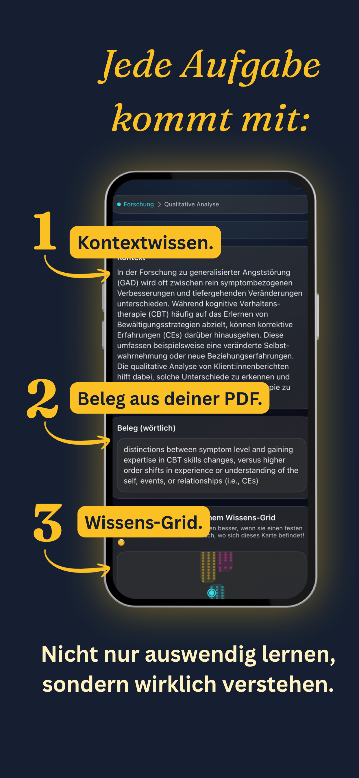 Kontextwissen, Beleg aus PDF und Wissens-Grid